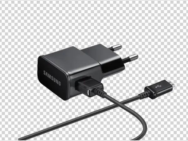 Samsung Wall Charger with Micro USB Cable PNG