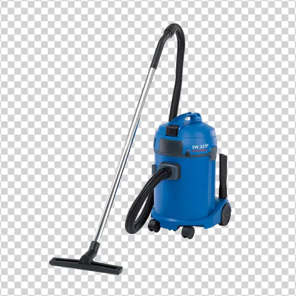 Blue Industrial Vacuum Cleaner Transparent Background PNG
