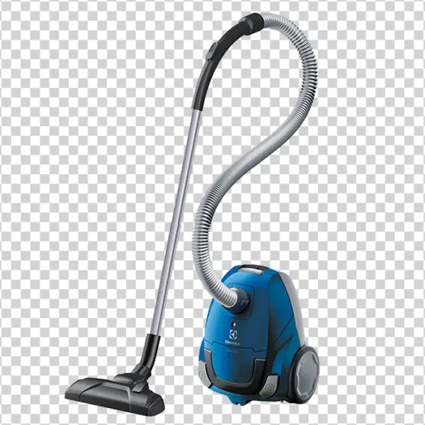 Blue Canister Vacuum Cleaner PNG Transparent Background
