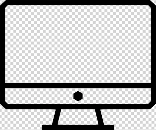 Computer Monitor Icon PNG Transparent Background