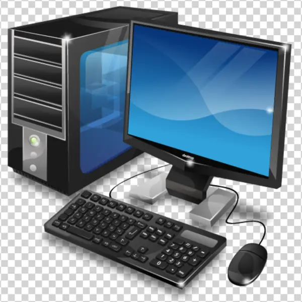 Desktop Computer System PNG Transparent