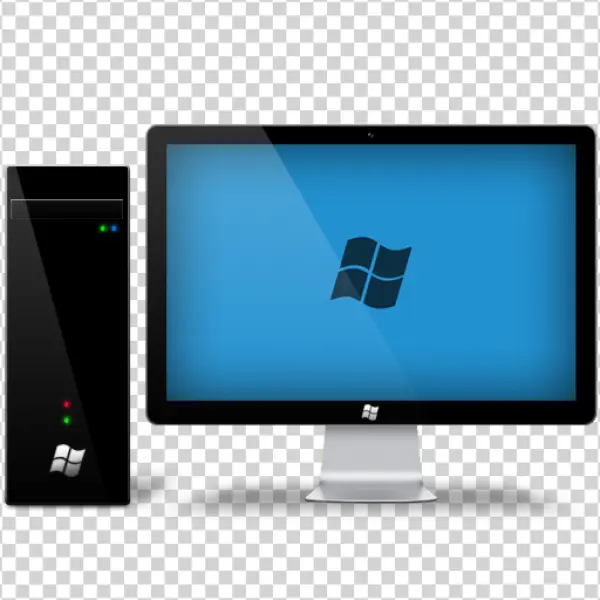 Windows Desktop Computer PC Setup PNG