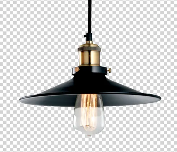 Vintage Industrial Pendant Lamp PNG