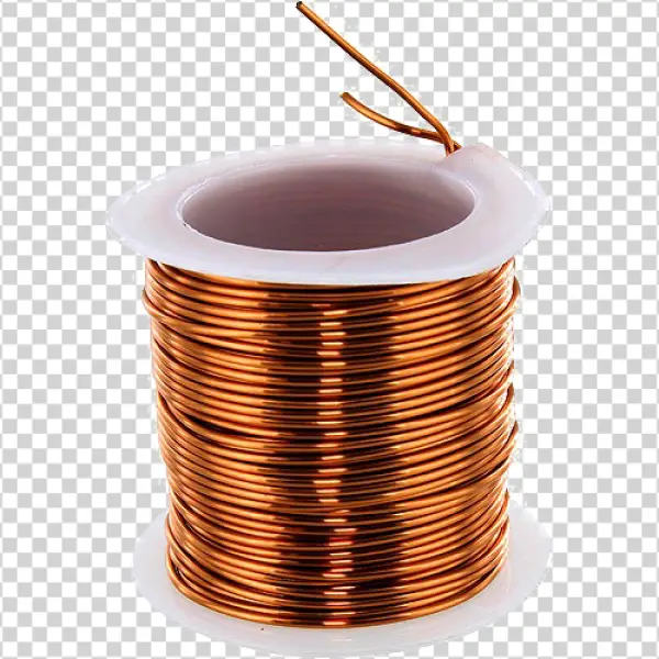 Copper Wire Spool PNG Transparent Background