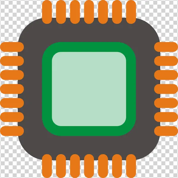 Microchip Icon PNG Transparent Background