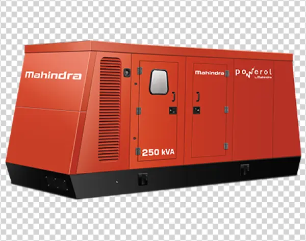 Mahindra Powerol 250 kVA Generator PNG Transparent Background