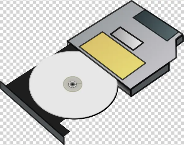 CD-ROM Drive with Disc PNG Transparent Background