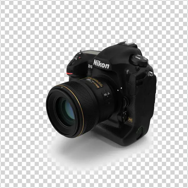 Nikon D5 DSLR Camera with Lens PNG