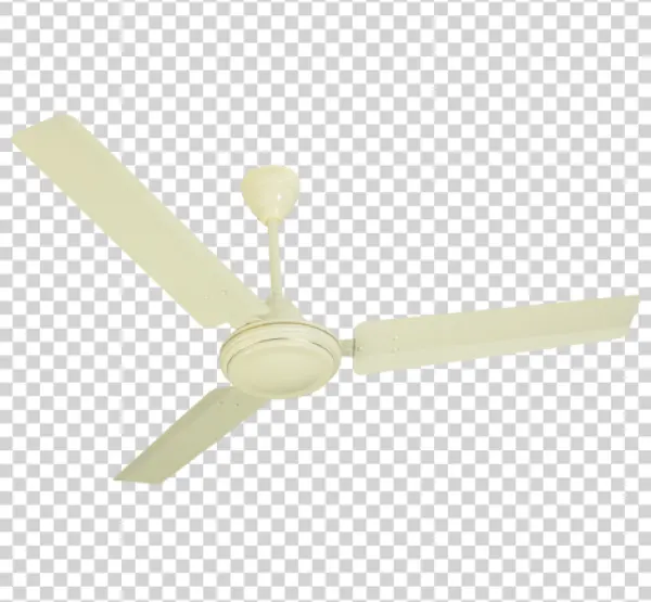 Cream Ceiling Fan PNG Transparent Background