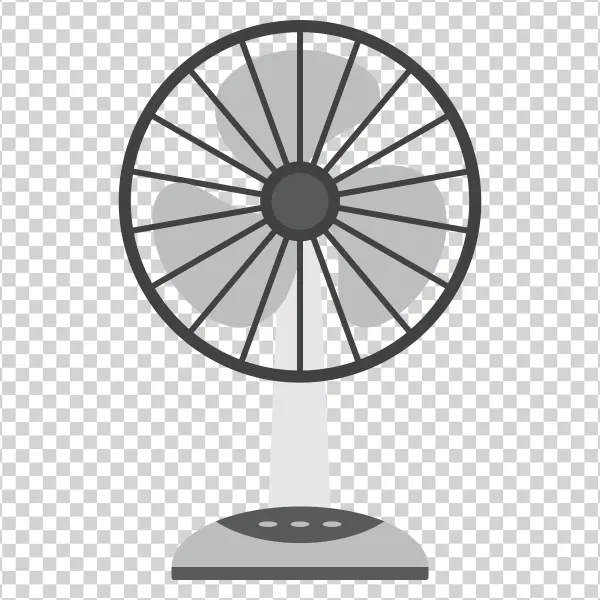 Desk Fan PNG Transparent Background