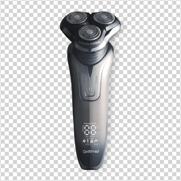 Modern Electric Shaver with Digital Display PNG