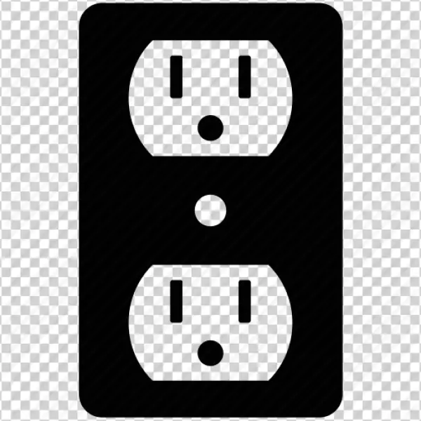 Electrical Outlet Icon PNG Transparent Background
