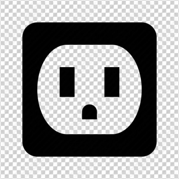 Electrical Outlet Icon PNG Transparent Background