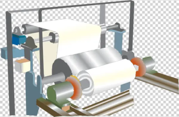Industrial Paper Roll Machine PNG Transparent Background