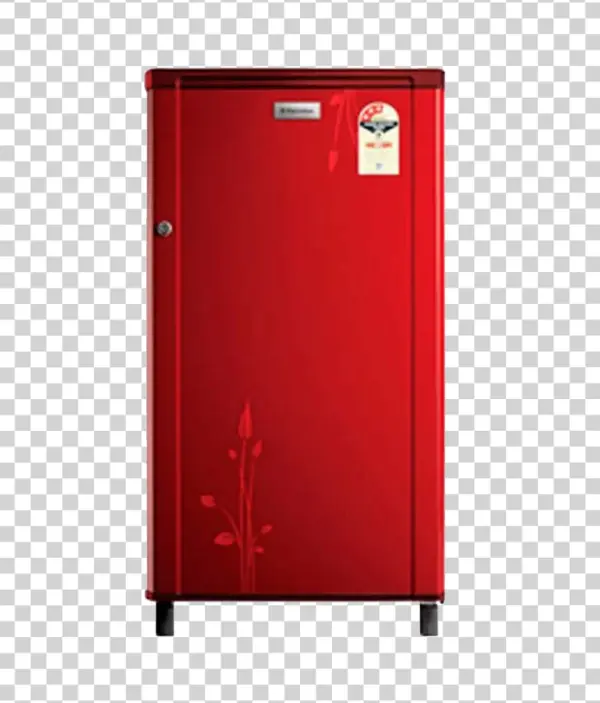 Electrolux Red Single Door Refrigerator PNG Transparent