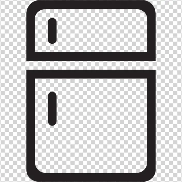 Outline Refrigerator Icon PNG Transparent Background