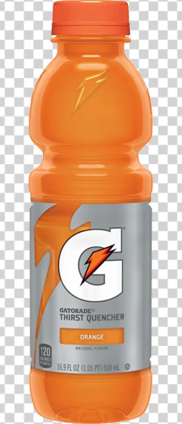 Gatorade Orange Thirst Quencher Bottle PNG Transparent