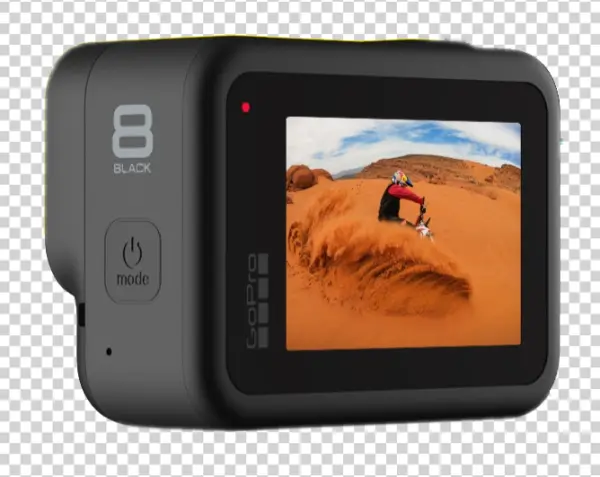 GoPro Hero 8 Black Camera PNG Transparent