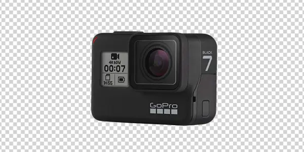 GoPro Hero 7 Black Action Camera PNG Transparent Background