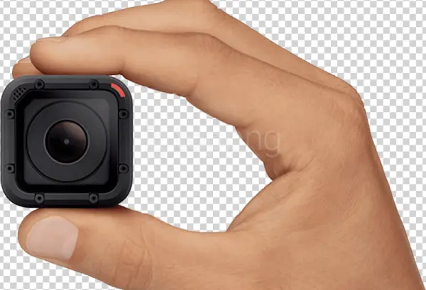 Hand Holding GoPro Session Camera PNG