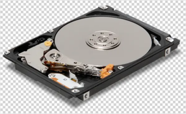 Open Hard Drive Internal Components PNG