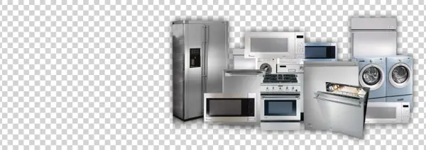 Modern Home Appliances Set PNG Transparent Background
