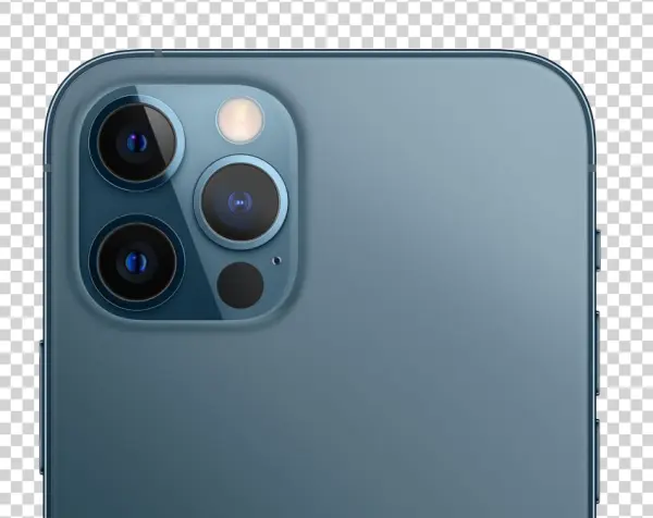 Blue iPhone Camera Module Transparent PNG