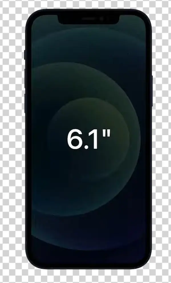 iPhone with 6.1 Inch Display Transparent PNG