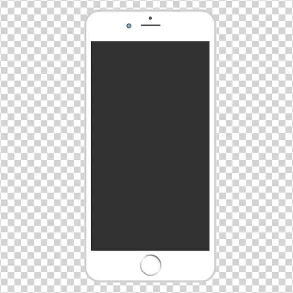 White Smartphone PNG Transparent Background