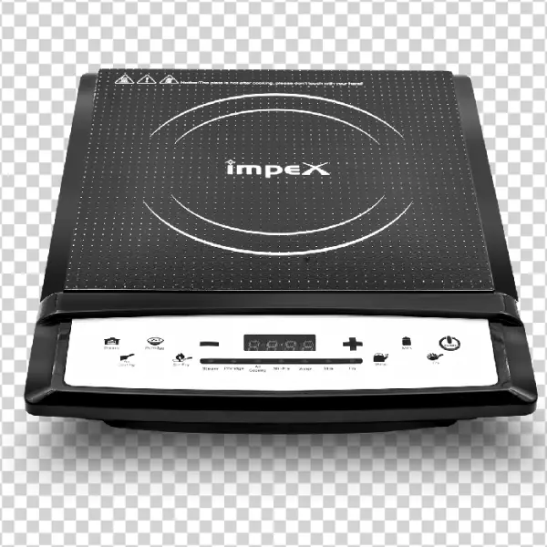 Black Impex Induction Cooktop PNG Transparent