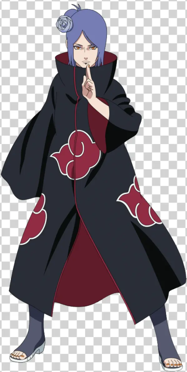 Konan Akatsuki PNG Transparent Background