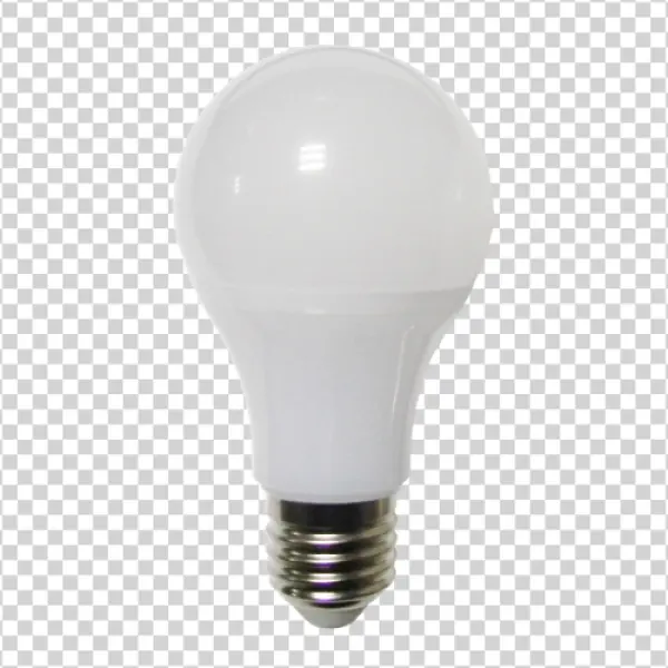 White LED Light Bulb PNG Transparent Background