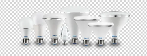 Assorted LED Light Bulbs Collection PNG