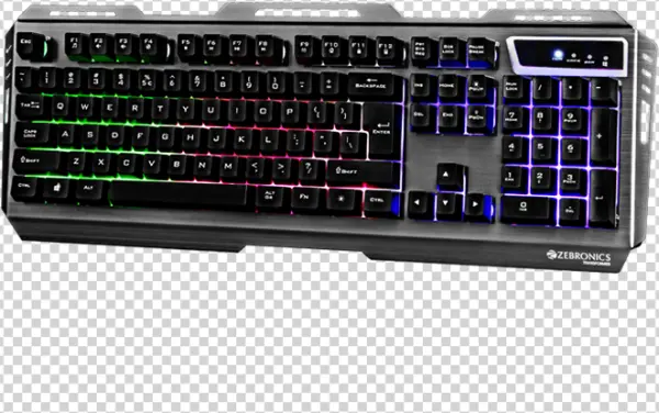 RGB Gaming Keyboard PNG Transparent Background