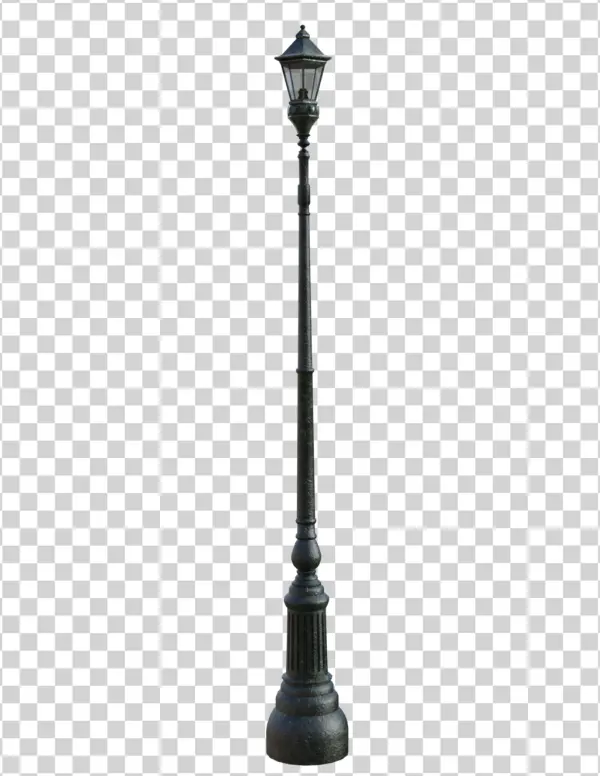 Old Fashioned Lamppost PNG Transparent Background