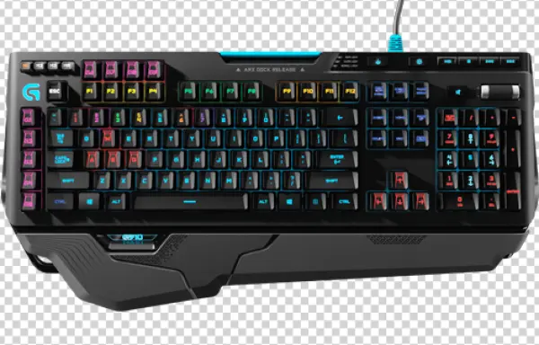 Logitech G Gaming Keyboard PNG Transparent Background