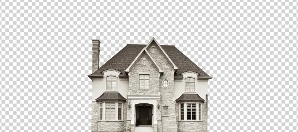 Luxury Stone House PNG Transparent Background
