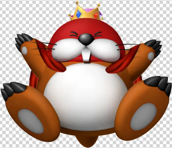 King Monty Mole Crowned PNG Transparent Background