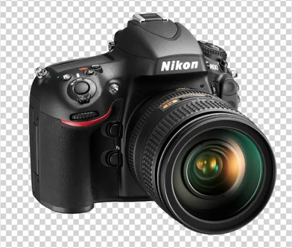 Nikon D800 DSLR Camera PNG Transparent Background