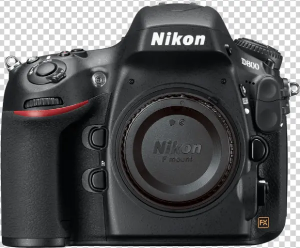 Nikon D800 DSLR Camera PNG Transparent Background