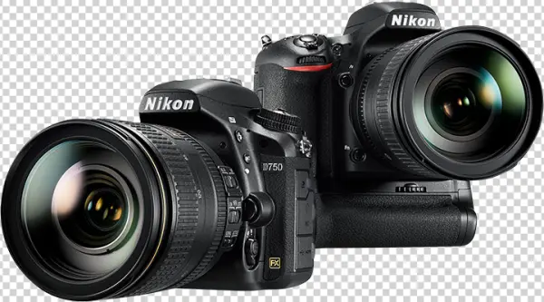 Nikon D750 DSLR Cameras PNG Transparent Background