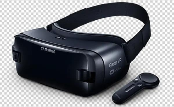 Samsung Gear VR Headset and Controller PNG Transparent