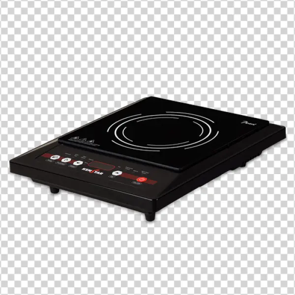 Black Induction Cooker PNG Transparent Background