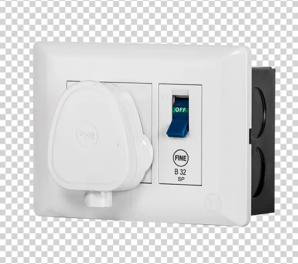Electrical Plug and Switched Socket PNG