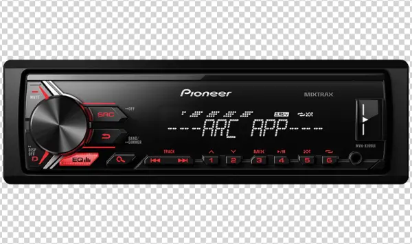 Pioneer Car Stereo Head Unit PNG Transparent Background