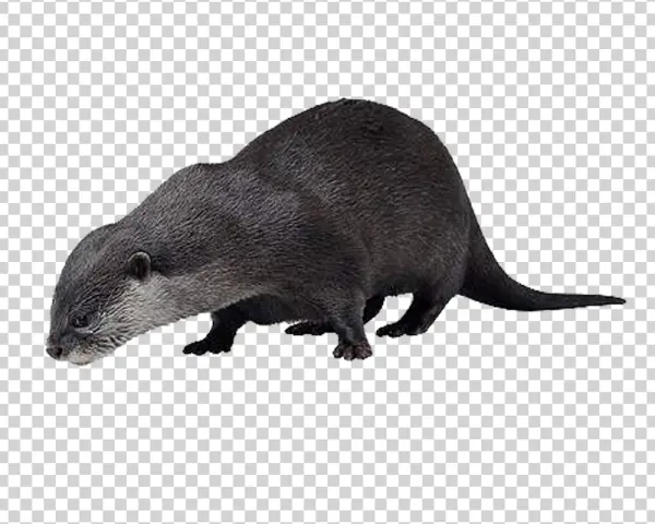 Wild Otter PNG Transparent Background