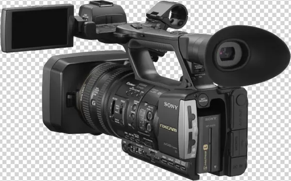 Sony Professional Video Camera PNG Transparent Background