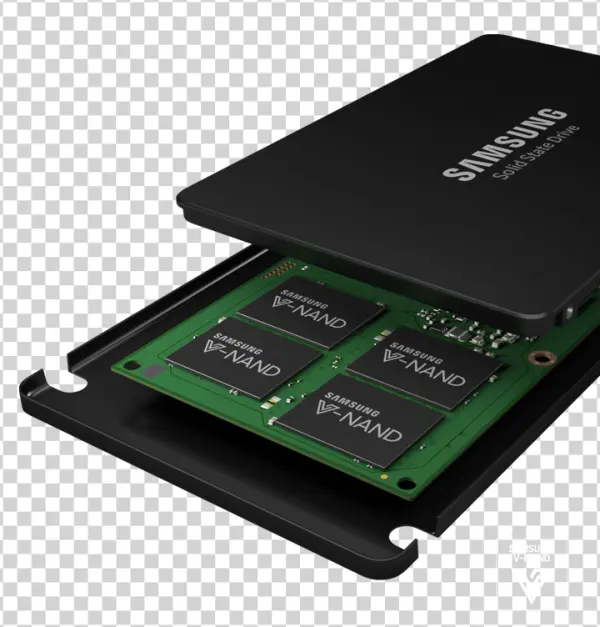 Samsung SSD Internal Components Transparent PNG