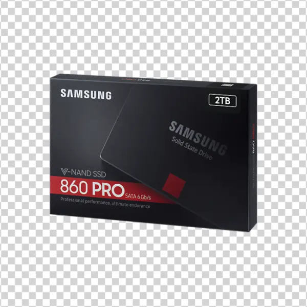 Samsung 860 PRO 2TB SSD Box PNG