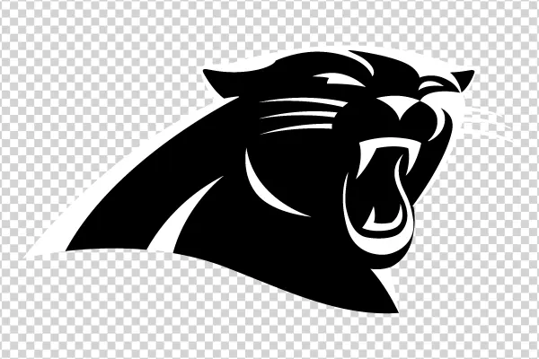 Roaring Panther Head Logo PNG Transparent Background